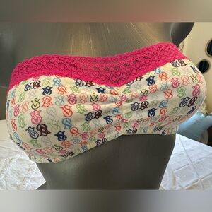 Victoria’s Secret Multicolor Cotton Lace Bandeau Top New! Small
